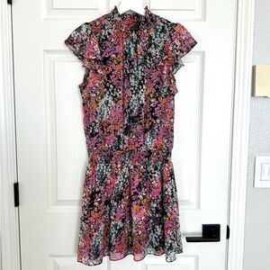 1. STATE Ruffle Smocked Floral Mini Dress, Size S